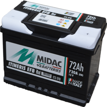 ΜΠΑΤΑΡΙΑ 72ΑΗ START STOP MIDAC 0124Ε